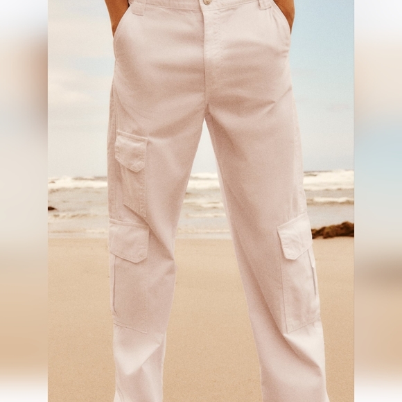 NWT Zara wide leg cargo pants - Picture 2 of 3